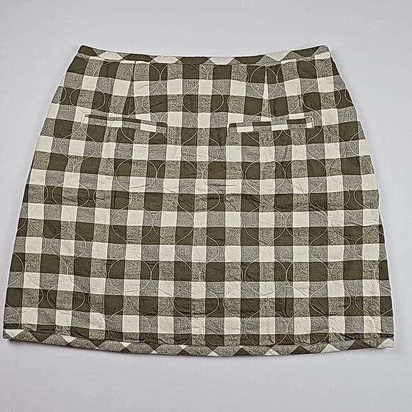 Madewell -1919 Quilted Flannel Mini Skirt in Gingham Check NWT size 6 - Picture 7 of 12
